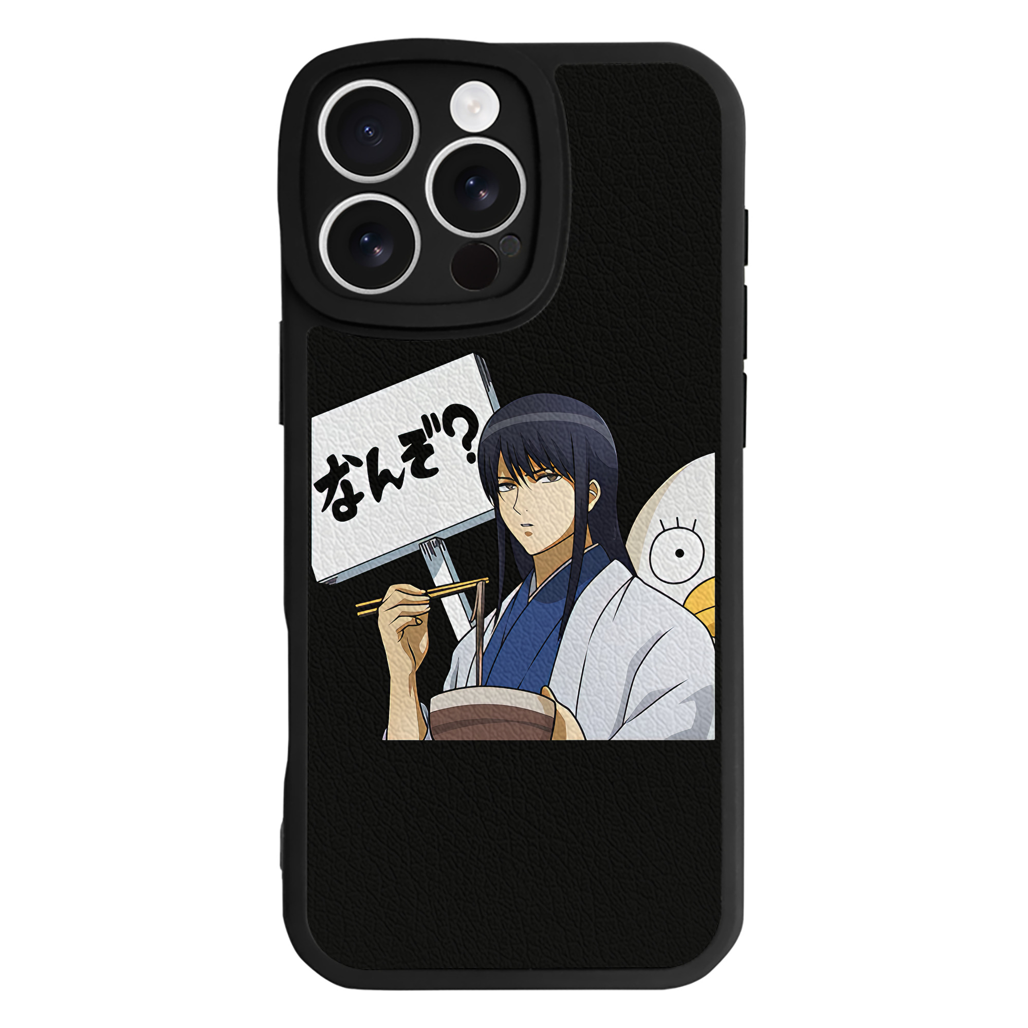 （画像用） ぎんたま 坂田銀時（さかたぎんとき） 神楽 志村新八（しむら しんぱち） GINTAMA Sakata Gintoki Kagura Shimura Shinpachi 【iPhone 16シリーズ対応】シリコンスマホケース（レザー調） 材質：シリコン